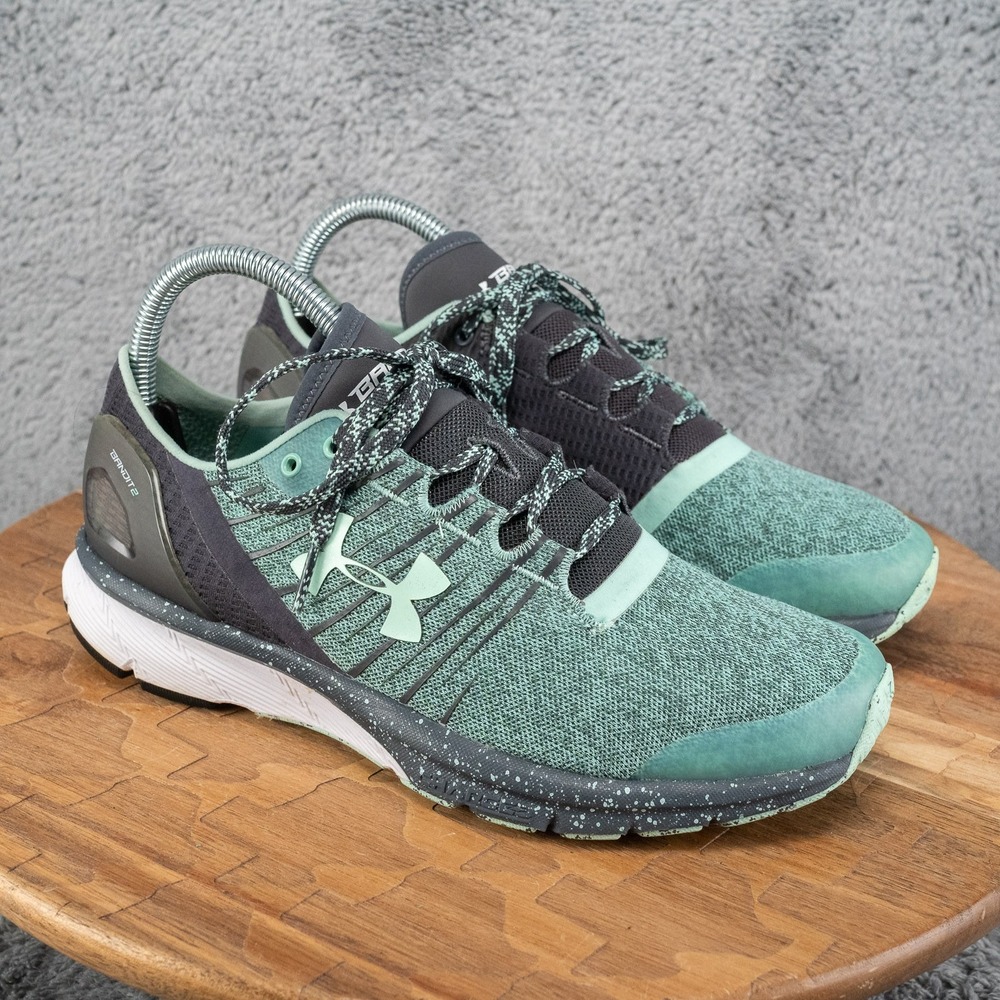 Under Armour Womens Charged Bandit 2 1273961-960 Green Running Shoes Sneaker 8.5